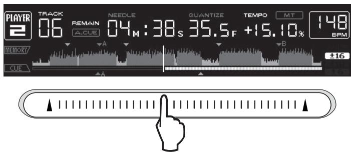 PIONEER CDJ-2000 - Toccare il comando [NEEDLE SEARCH]. - 1