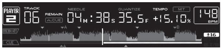 PIONEER CDJ-2000 - Reproducción desdela posicionenla que se toca la barra - 1