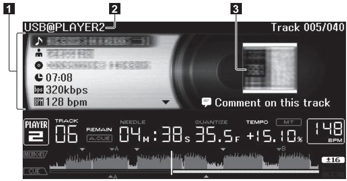 PIONEER CDJ-2000 - Verwendung der Taste [INFO] - 1
