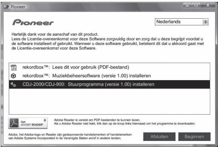 PIONEER CDJ-2000 - Plaats de bijgeleverde CD-ROM in het CD-station van de computer. - 1