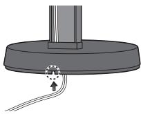 PIONEER HTP-600 - Maak de luidspreker en de staaf met de 2 schroeven aan elkaar vast. - 2