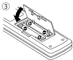 PIONEER PD-M426A - EINSETZEN DER BATTERIEN IN DEN FERNBEDIENUNGSGEBER (nur PD-M426A) - 2