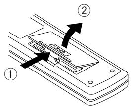 PIONEER PD-M426A - METTRE DES PILES DANS LA TELECOMMANDE (PD-M426A seulement) - 1