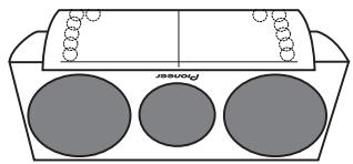 PIONEER S-31C-K - Using the template - 1