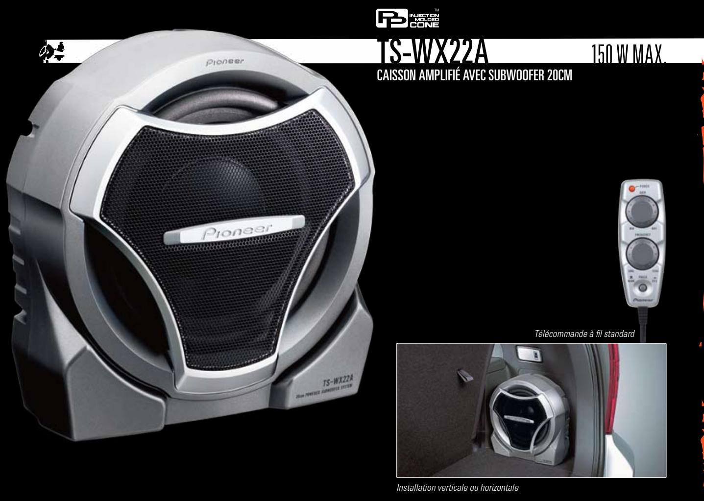PIONEER TS-C171PRS - Haut-parleurs double cône personnalisables - 4
