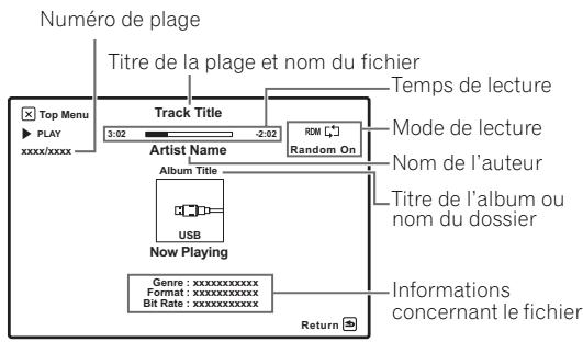 PIONEER VSX-LX52 - Poursuivez votre navigation jusqu'à atteindre les éléments que vous souhaitez lire, puis appuyez sur ▶ pour lancer la lecture. - 1