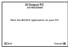 PIONEER VSX-LX52 - Sélectionnez 'Output PC' sur le menu MCACC Data Check et appuyez sur ENTER. - 1