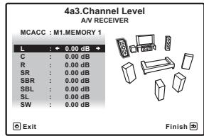 PIONEER VSX-LX52 - Ajustez le niveau de chaque canal en utilisant / . - 1