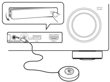 PIONEER VSX-LX52 - Raccordez le microphone à la prise MCACC SETUP MIC sur le panneau avant. - 1