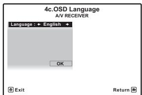 PIONEER VSX-LX52 - Changement de la langue de l'affichage sur écran (OSD Language) - 5