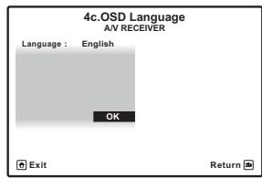 PIONEER VSX-LX52 - Changement de la langue de l'affichage sur écran (OSD Language) - 6