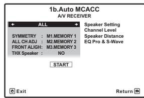 PIONEER VSX-LX52 - Sélectionnez 'Auto MCACC' sur le menu Advanced MCACC, puis appuyez sur ENTER. - 3