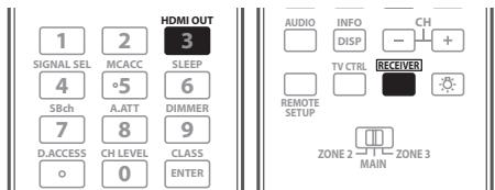 PIONEER VSX-LX52 - Commutation de la sortie HDMI - 1