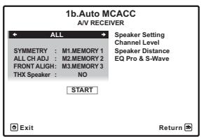 PIONEER VSX-LX52 - Sélectionnez 'Auto MCACC' sur le menu Advanced MCACC, puis appuyez sur ENTER. - 2