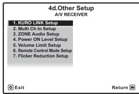 PIONEER VSX-LX52 - Le menu Other Setup - 2