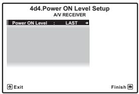 PIONEER VSX-LX52 - Sélectionnez 'Power ON Level Setup' sur le menu Other Setup. - 2