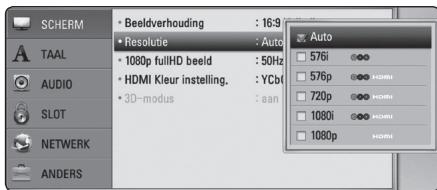 PIONEER BCS-313 - De resolutie instellen - 1
