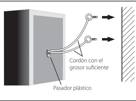 PIONEER BCS-313 - Fijación de los altavoces delanteros y surround. - 1