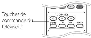 PIONEER BCS-313 - Commande d'un téléviseur à l'aide de la télécommande fournie - 1