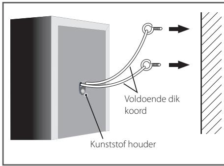 PIONEER BCS-313 - De frontluidsprekers en de surround-luidspreker vastzetten - 1