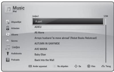 PIONEER BCS-313 - De iPod weergeven op het scherm - 1