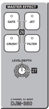 PIONEER DJM-350 - Using the effect function (master effect section) - 1