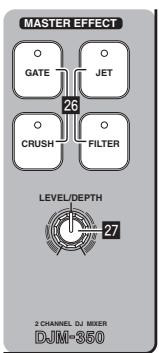 PIONEER DJM-350-W - Uso de la funciona de efecto (sección de efecto maestro) - 1
