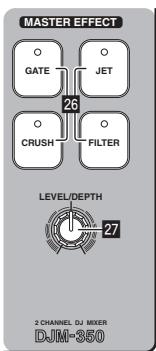PIONEER DJM-350-W - Using the effect function (master effect section) - 1