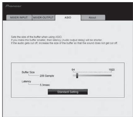 PIONEER DJM-900NXS - Click the [ASIO] tab. - 1