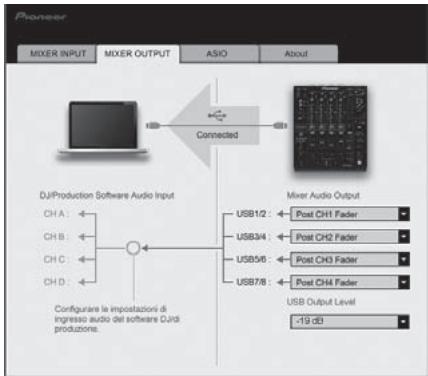 PIONEER DJM-900NXS - Fare clic sulla scheda [MIXER OUTPUT]. - 1