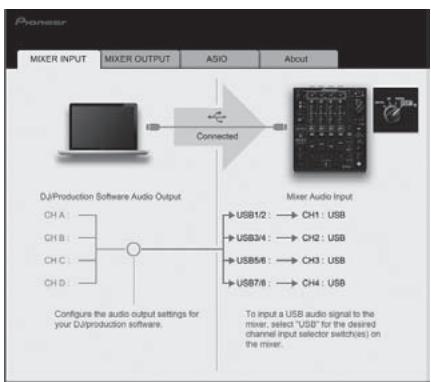 PIONEER DJM-900NXS - Click the [MIXER INPUT] tab. - 1