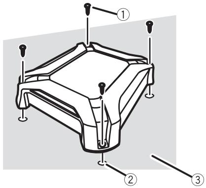 PIONEER GM-6500F - Percez des trous de 2,5 mm de diamètre au niveau des emp冀tes, sur le sol ou directement sur le chassin. - 1
