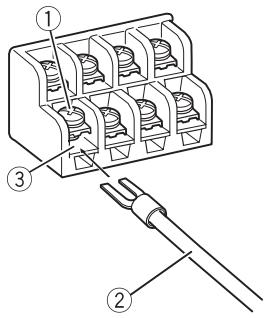 PIONEER GM-6500F - Connect the speaker wires to the speaker output terminals. - 1