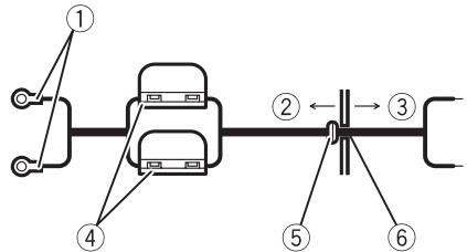 PIONEER GM-6500F - Route battery wire from engine compartment to the vehicle interior. - 1