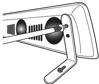 PIONEER HTP-SLH600 - Utilizando osinous parafusos retirados no passo 1, fixe a coluna as fixacoes de montagem na parede. - 1