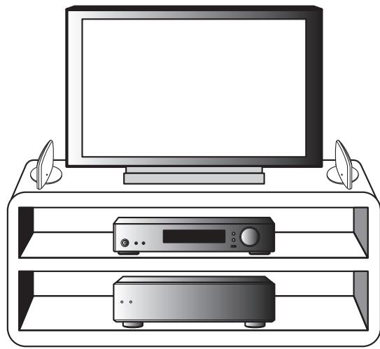 PIONEER HTP-SLH600 - Esempio di installmente: Per gli S-HV500-LR e per gli S-SLW500 - 1