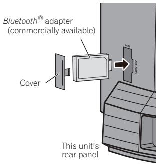 PIONEER X-SMC3-S - Connecting optional Bluetooth® adapter (optional) - 1