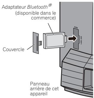 PIONEER X-SMC3-S - Connexion d'un adaptateur Bluetooth® (en option) - 1