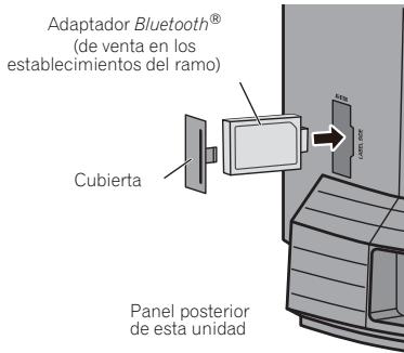 PIONEER X-SMC3-S - Conecte el adaptor Bluetooth a la unidad cuando esté en el modo de espera. - 1