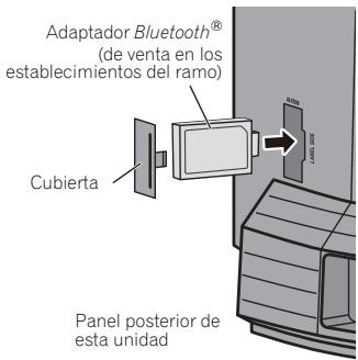 PIONEER X-SMC3-S - Conexión del adaptor Bluetooth® (optional) - 1
