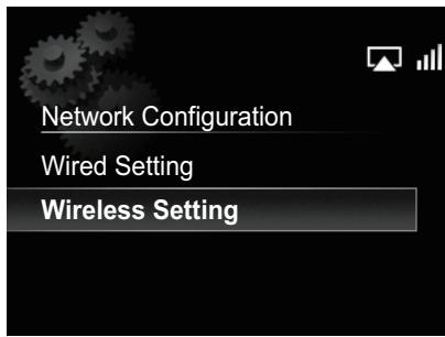 PIONEER X-SMC3-S - Utilice / para selectionar Wired Setting o Wireless Setting y presione bajo ENTER. - 1