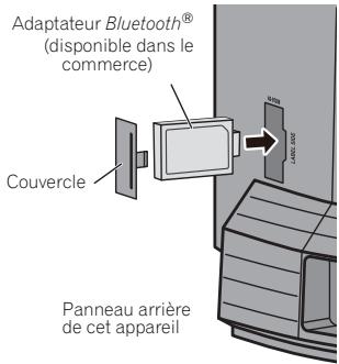 PIONEER X-SMC3-S - Branchez l'adapateur Bluetooth® sur l'appareil alors que celui-ci est en mode veille. - 1