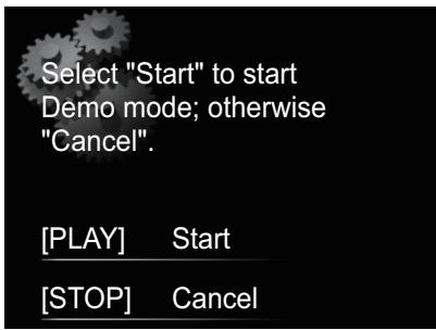 PIONEER X-SMC3-S - Utilisez PLAY pour activer le Demo Mode ou utilisez STOP pour désactiver ce mode. - 1