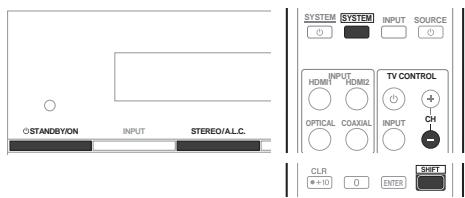 PIONEER HTP-SB300 - Press  STANDBY/ON on the main unit. - 1