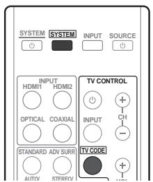 PIONEER HTP-SB300 - Sélection des codes de préréglage pour téléviseurs - 1