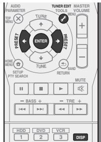 PIONEER VSX322 - Mémorisation de stations préregliées - 2