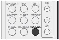 PIONEER VSX322 - Selection du signal d'entrée audio - 1