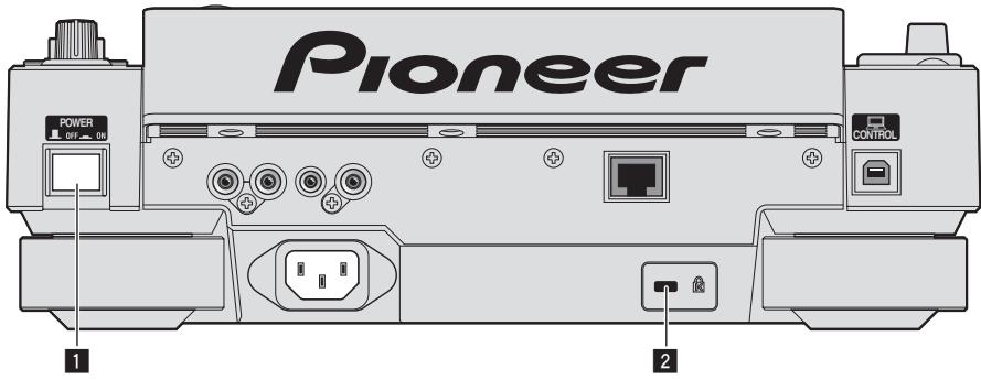 PIONEER CDJ-2000NXS - Panneau arrière - 1