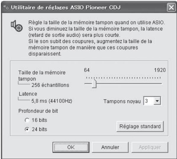 PIONEER CDJ-2000NXS - Réglage de la taille de la mémoire tampon (Windows) - 1