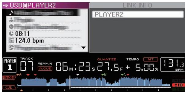 PIONEER CDJ-2000NXS - Affichage des détails des morceaux chargés dans d'autres lecteurs DJ - 1